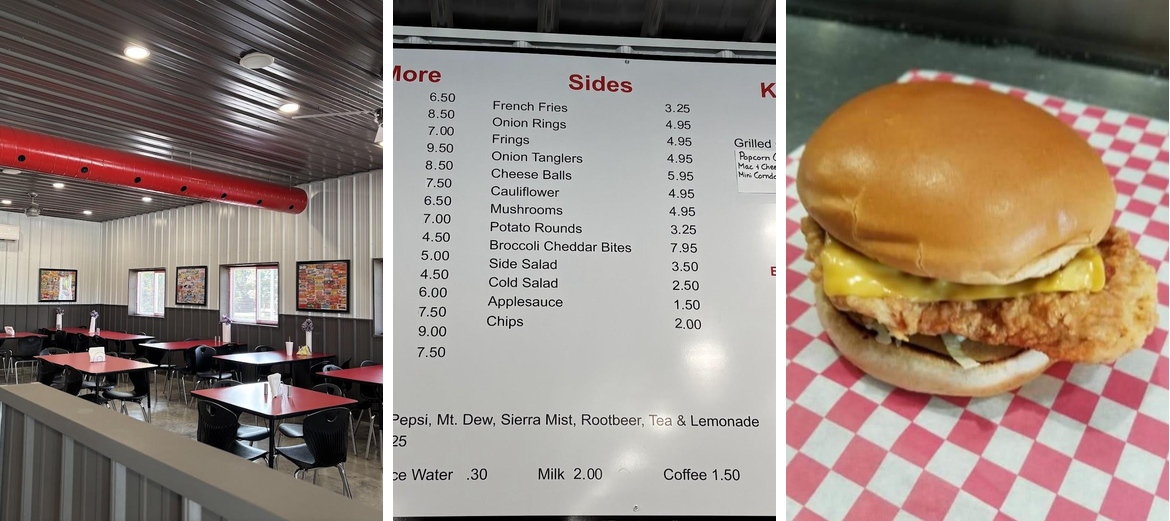 Oakie J's Lunchbox Menu